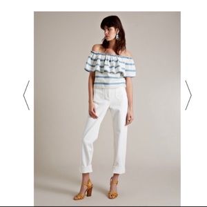 MARA HOFFMAN - Ruffled Off-the-Shoulder Top